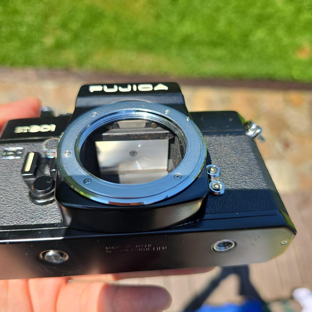 FUJICA ST801 フィルムカメラ ダブルレンズ F1.8 元箱・付属品あ