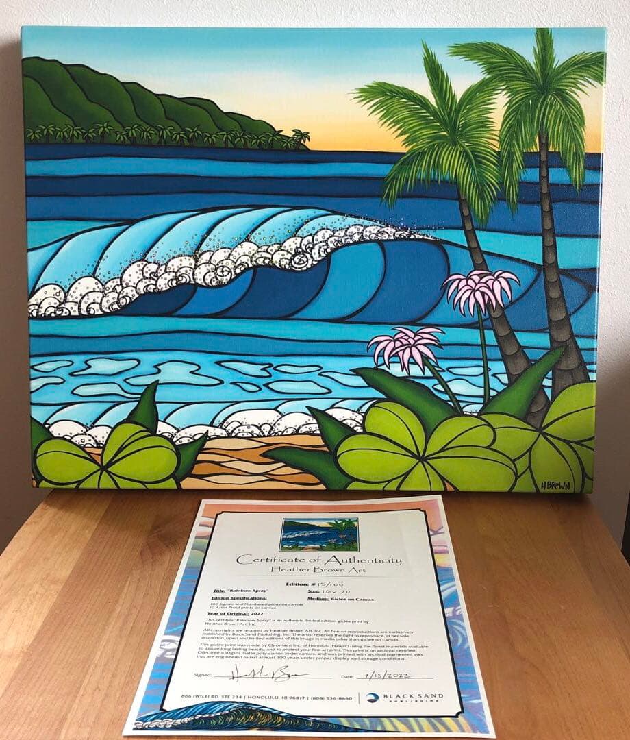 ヘザーブラウン　Heather Brown RAINBOW SPRAY ジクレー