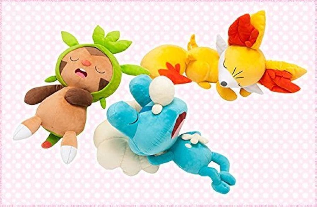 2015正月限定 初夢ぬいぐるみ フォッコ等セット限定袋付き　ポケモン　御三家