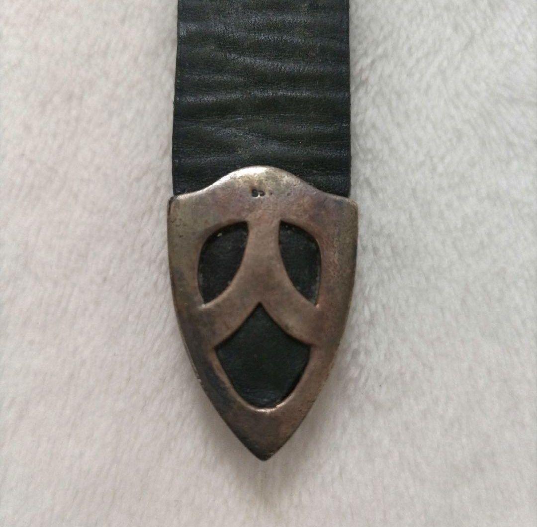 Gaboratory／LEATHER WRIST BAND CROSS OVAL