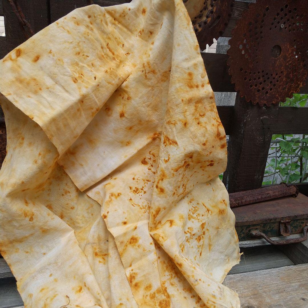 ①てるりん。64，ジャンクジャーナル素材。錆染め布