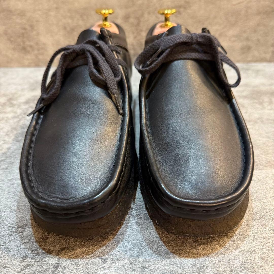 【美品】Clarks クラークス ワラビー レザー シューズ クレープソール