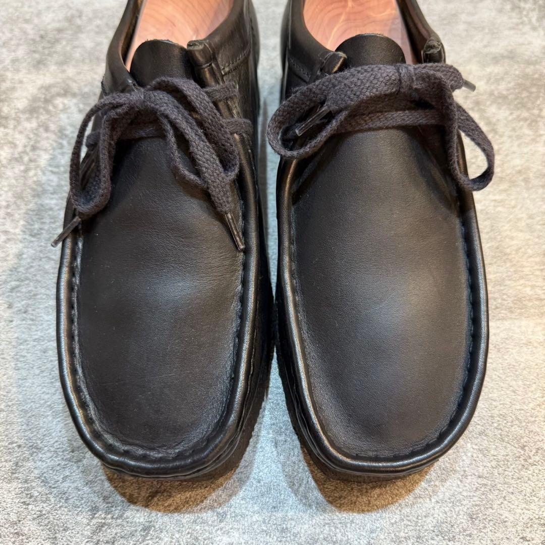 【美品】Clarks クラークス ワラビー レザー シューズ クレープソール