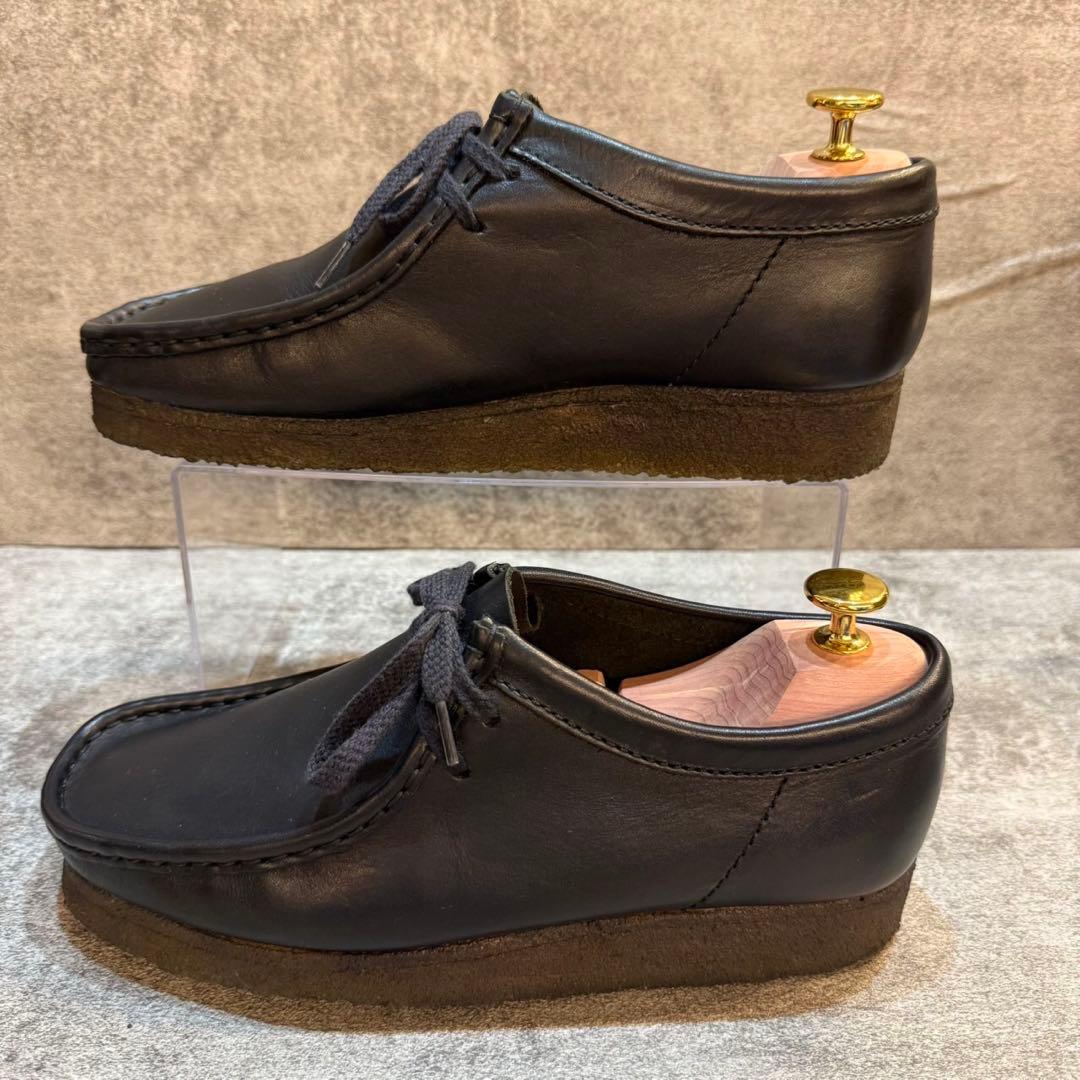 【美品】Clarks クラークス ワラビー レザー シューズ クレープソール
