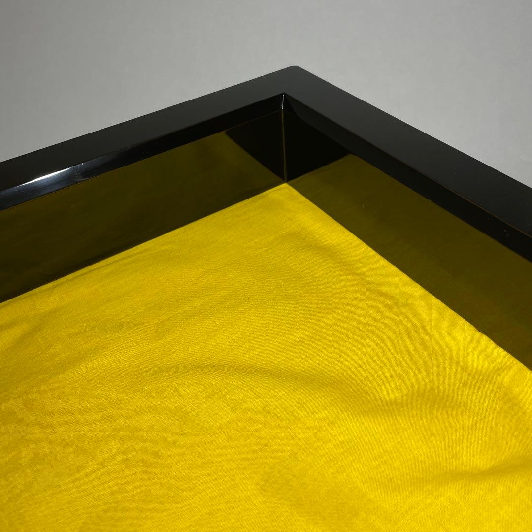 ◆ 炉縁 輪島塗 名塗師 【茶平一斎】作 共箱 茶道具◆