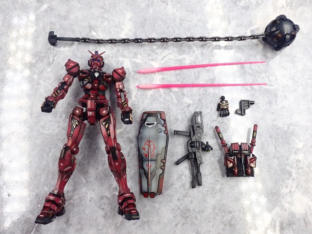 HG ジークアクス 赤いガンダム(フルビット) 全塗装 ガンプラ塗装済 完成品