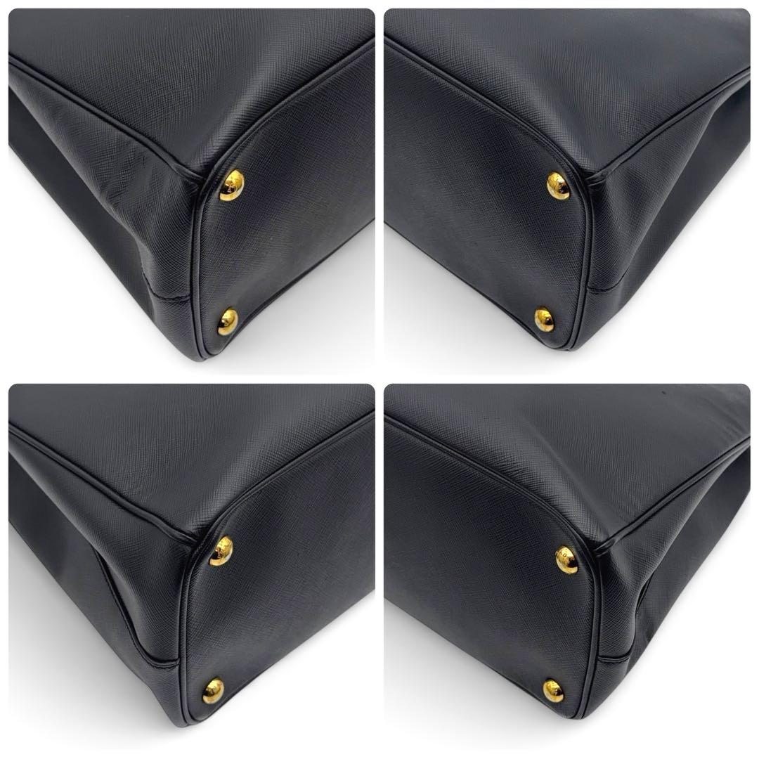PRADA プラダ サフィアーノ ガレリア ２WAY ハンドバッグ ブラック