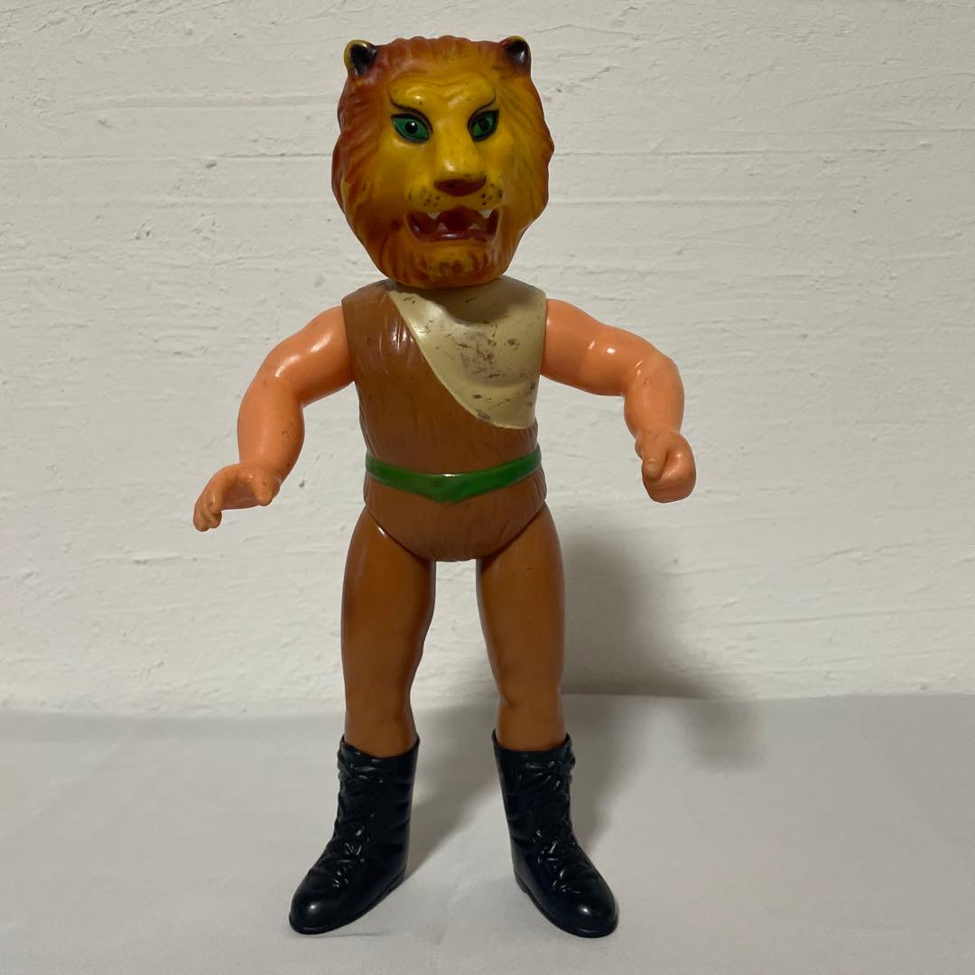 タイガーマスク　ライオンマン　ソフビ　中嶋製作所