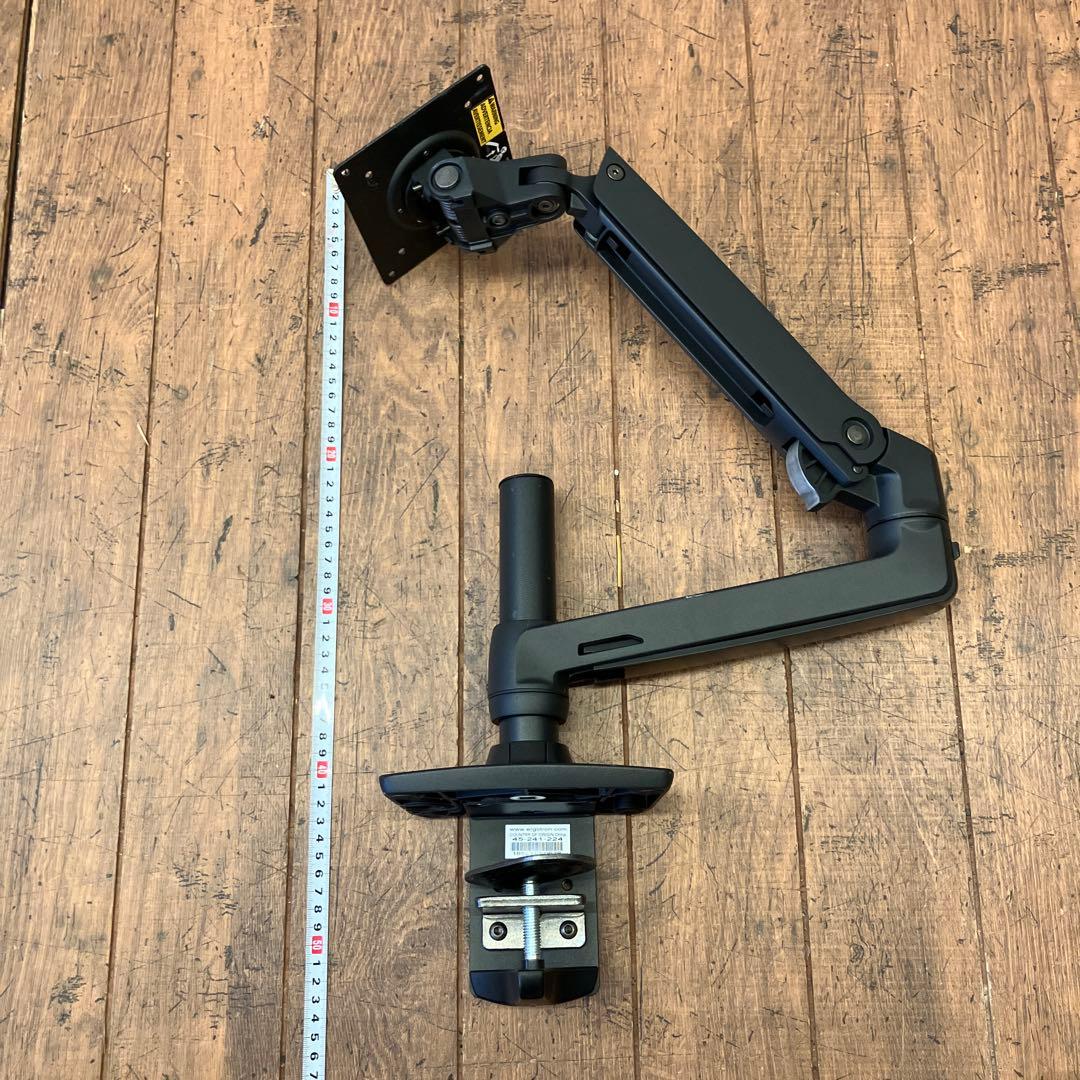 エルゴトロン LX デスク モニターアーム マウントアーム デスク固定 ブラック