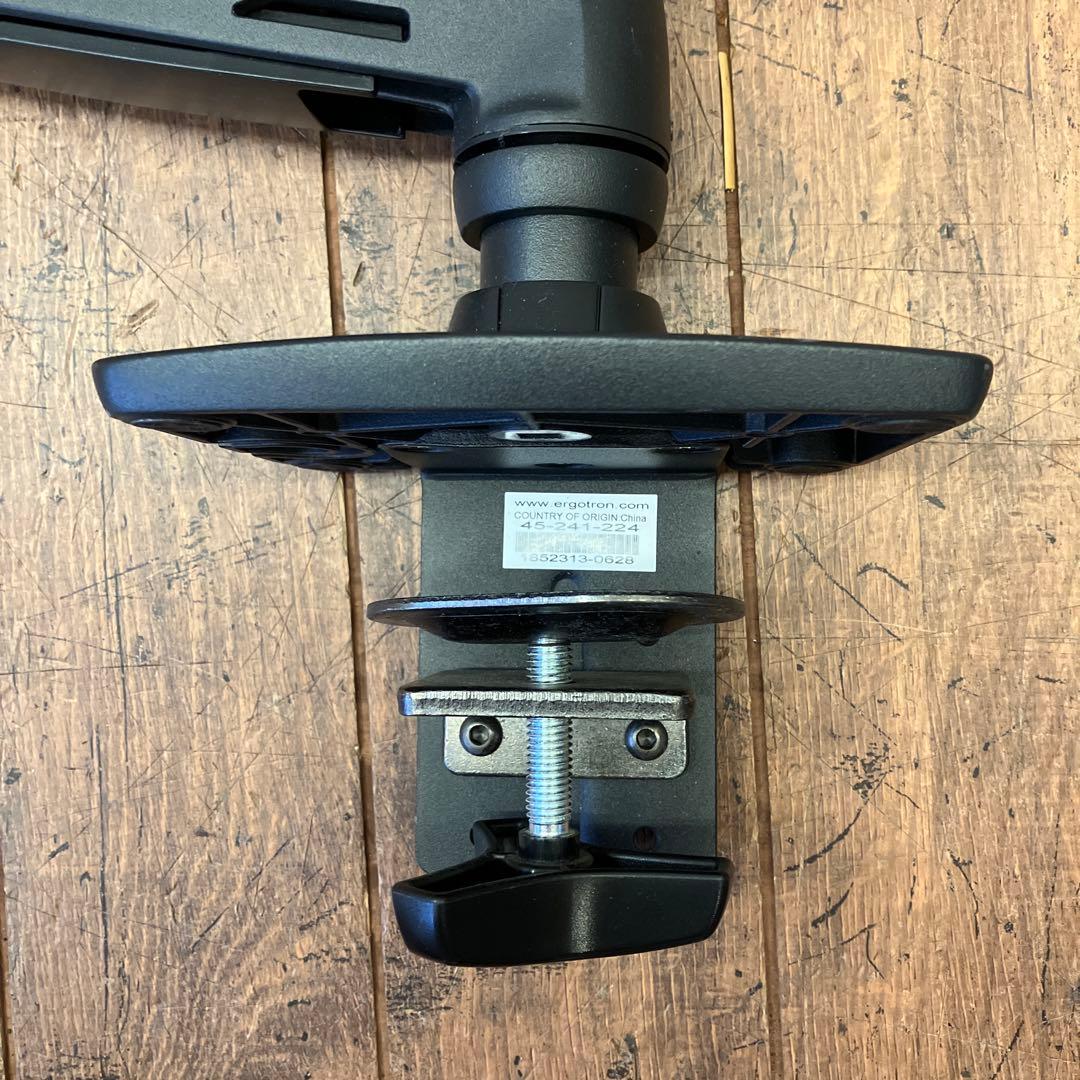 エルゴトロン LX デスク モニターアーム マウントアーム デスク固定 ブラック
