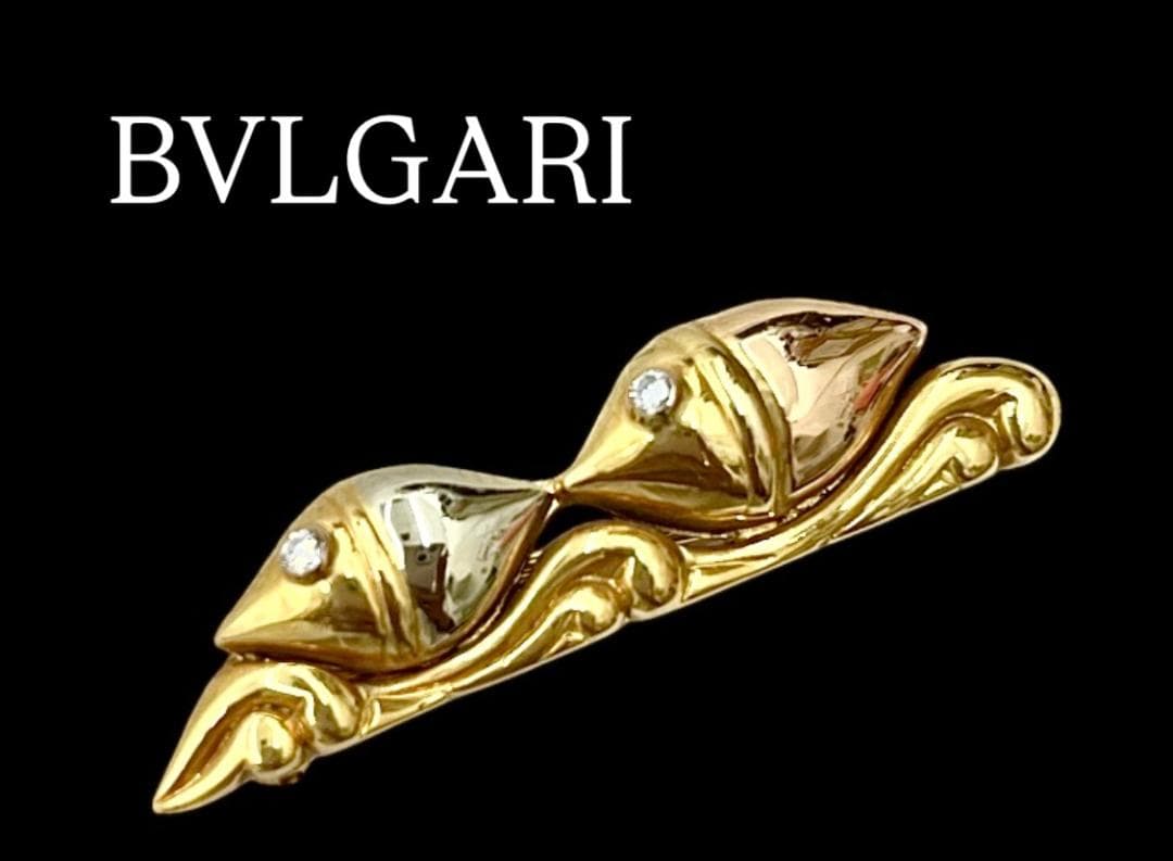 BVLGARI ブルガリ ブローチ K18 ダイヤモンド