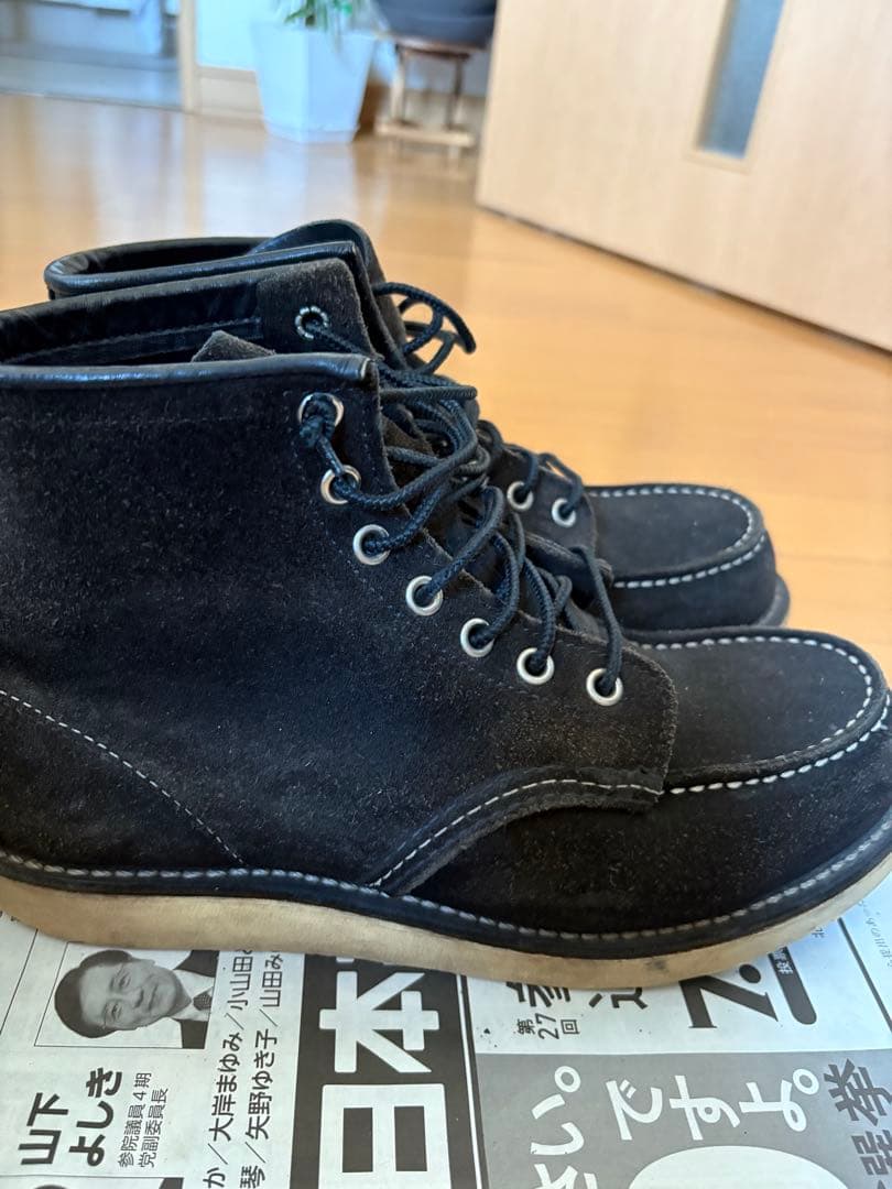 RED WING SHOES ブラックモカシンブーツ