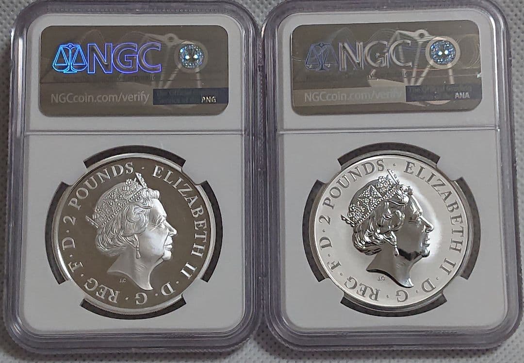 2021年 ブリタニア 銀貨 1oz 二枚（PF69 MS69）