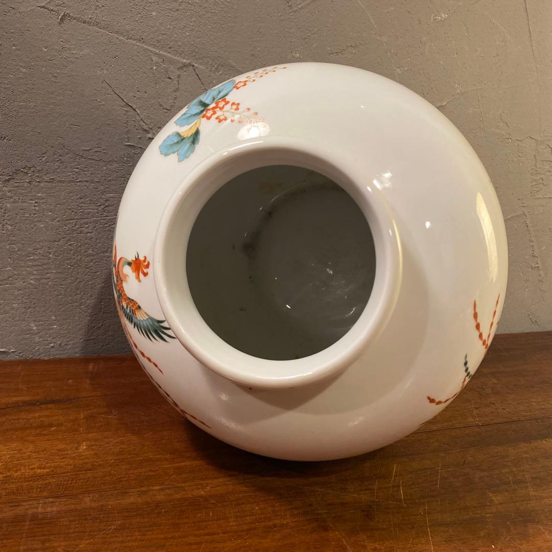 戦前 昭和初期 日陶 オールドノリタケ 月桂樹 花器 フラワーベース 小壺 鳳凰