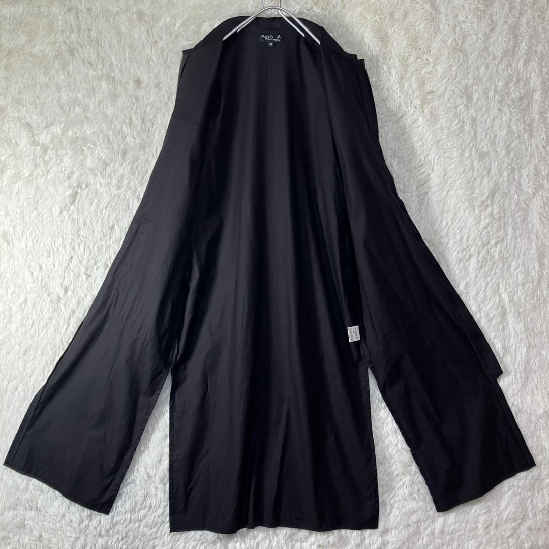 美品 アニエスベーオム ロングコート ジャケット ジップ コットン 日本製 S