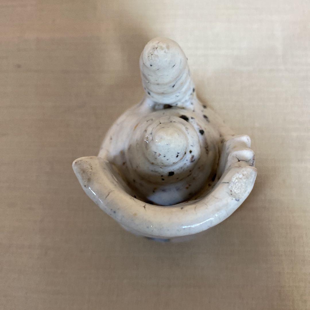 萩焼　ぐい呑　「永地　博正」作　N o15