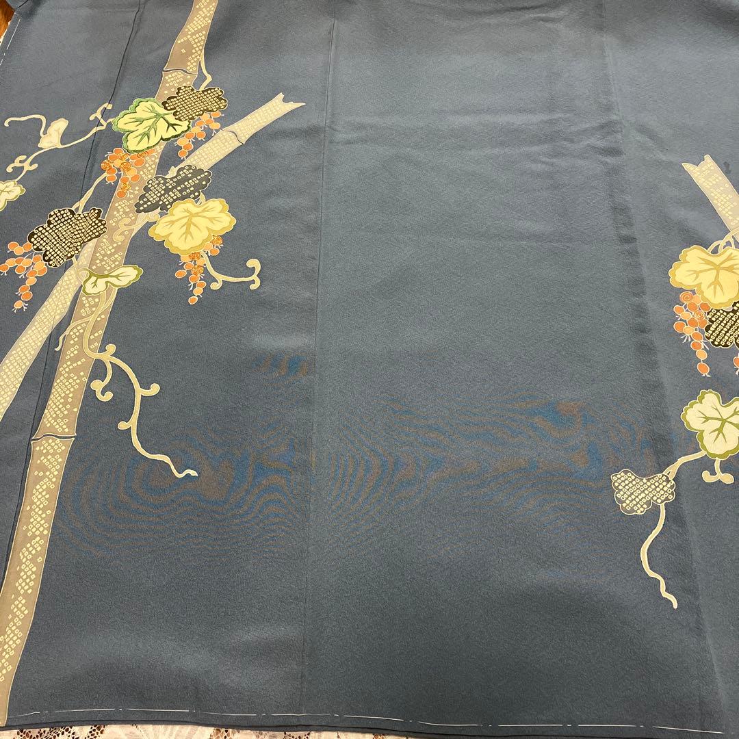３点！訪問着&コプト三彩花袋帯&新品三越帯締め クリーニング済み