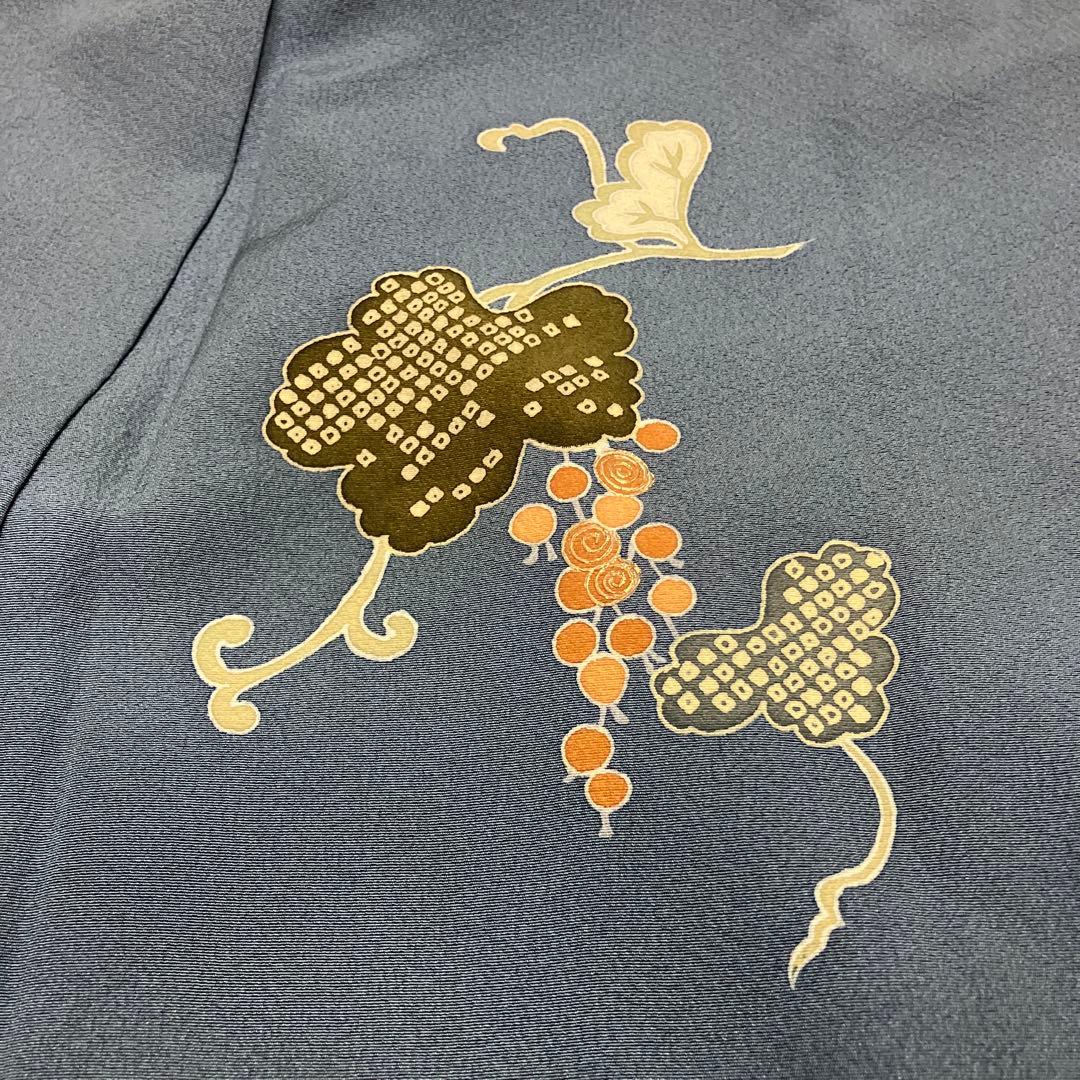 ３点！訪問着&コプト三彩花袋帯&新品三越帯締め クリーニング済み