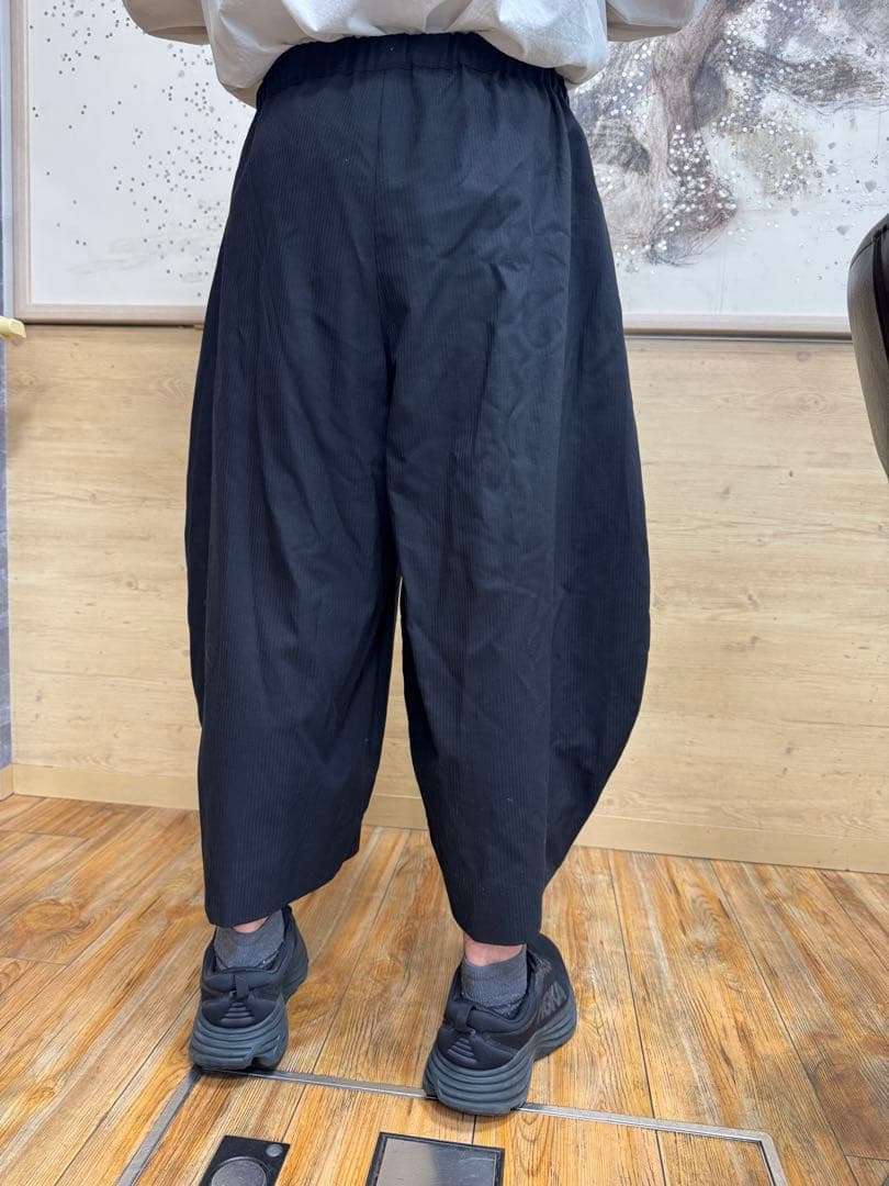 コムデギャルソン　ブラック　ワイドサルエルパンツ