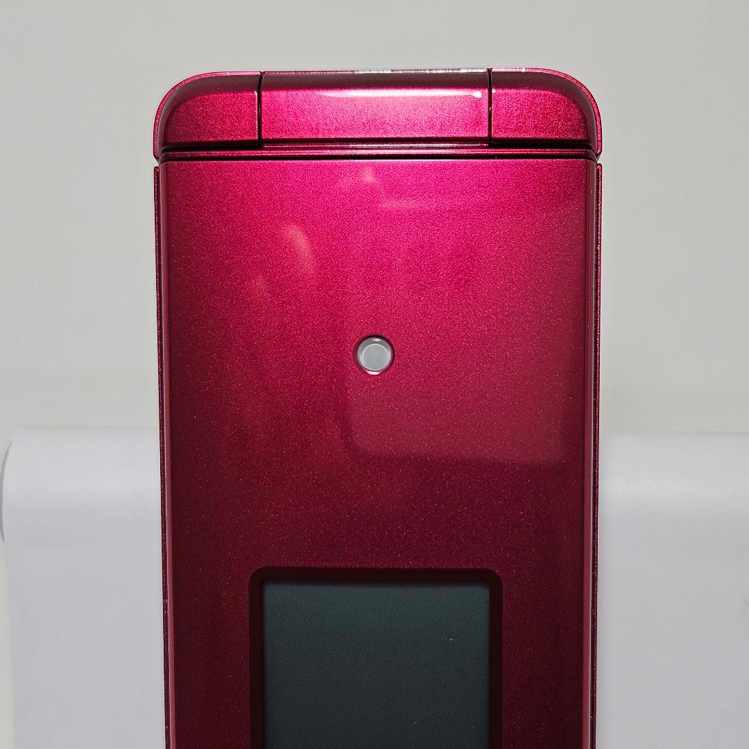 【ほぼ未使用】かんたんケータイ KYF41 ワインレッド SIMフリー au