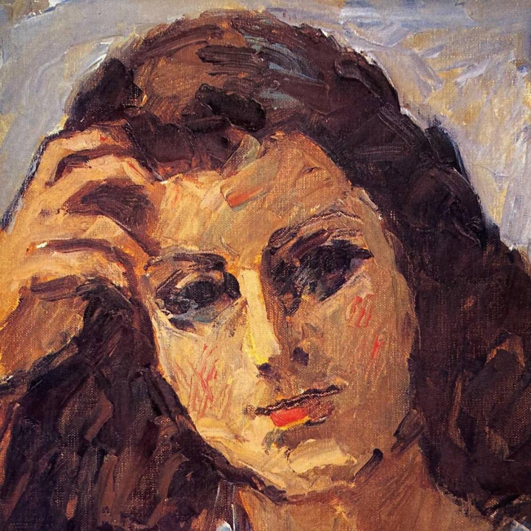 山田新一、【カロライナ】、希少な画集より、新品額装付、マット額装付き