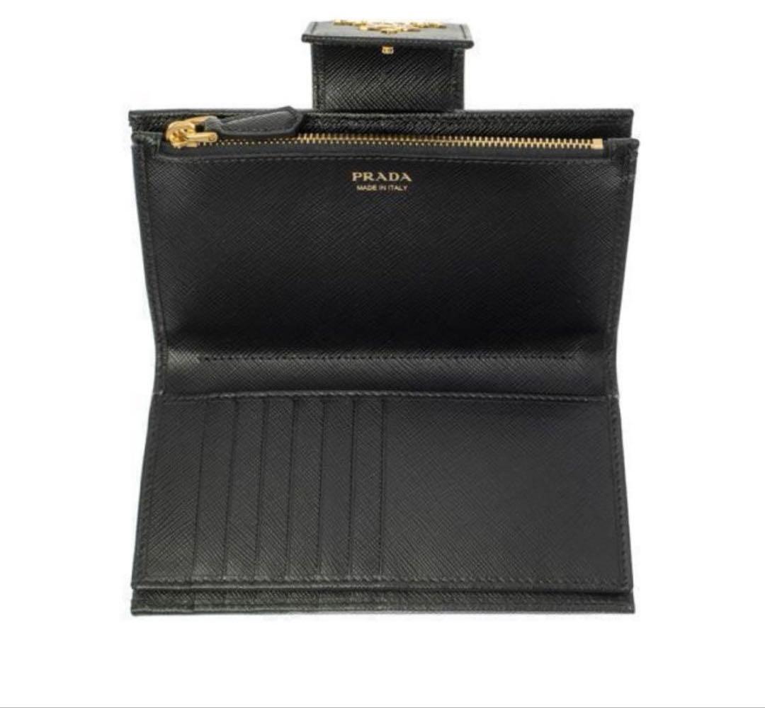 新品再入荷　PRADA サフィアーノ 2つ折レザー財布 1ML005 F0002