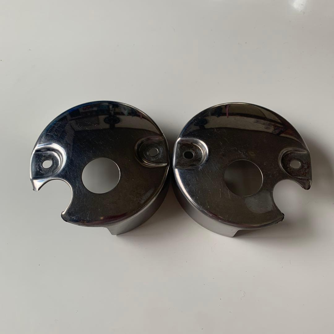 新品　GS400 キジマ　メッキメーターカバー　メーターロアカバー　セット