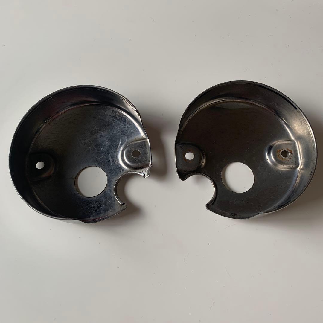 新品　GS400 キジマ　メッキメーターカバー　メーターロアカバー　セット