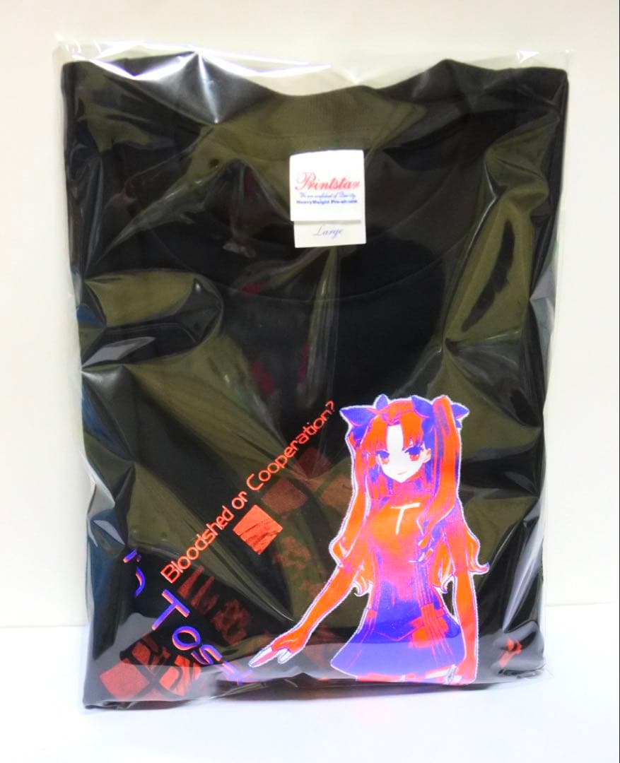 Fate EXTRA 2010 Ｔシャツ ブラック ACG 遠坂凛 Lサイズ