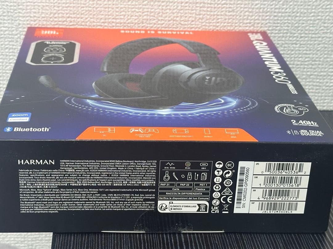 JBL QUANTUM 360 WIRELESS ゲーミングヘッドセット