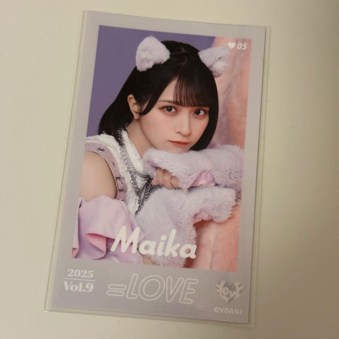 り*ー様 佐々木舞香 ミニフォトカード レア 猫衣装