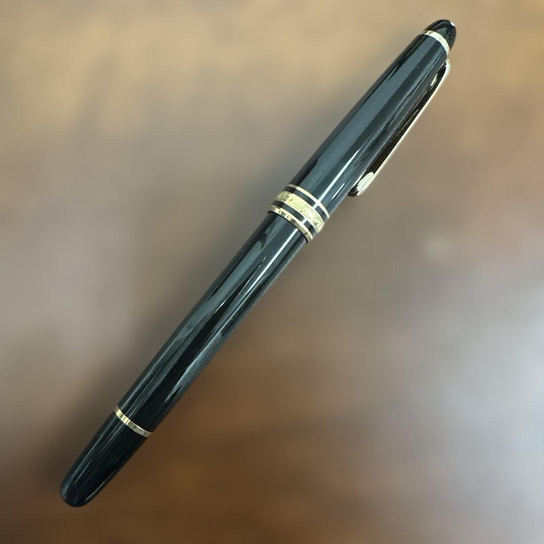 ★良品★モンブラン164Gクラシック黒金ボールペン ケース付