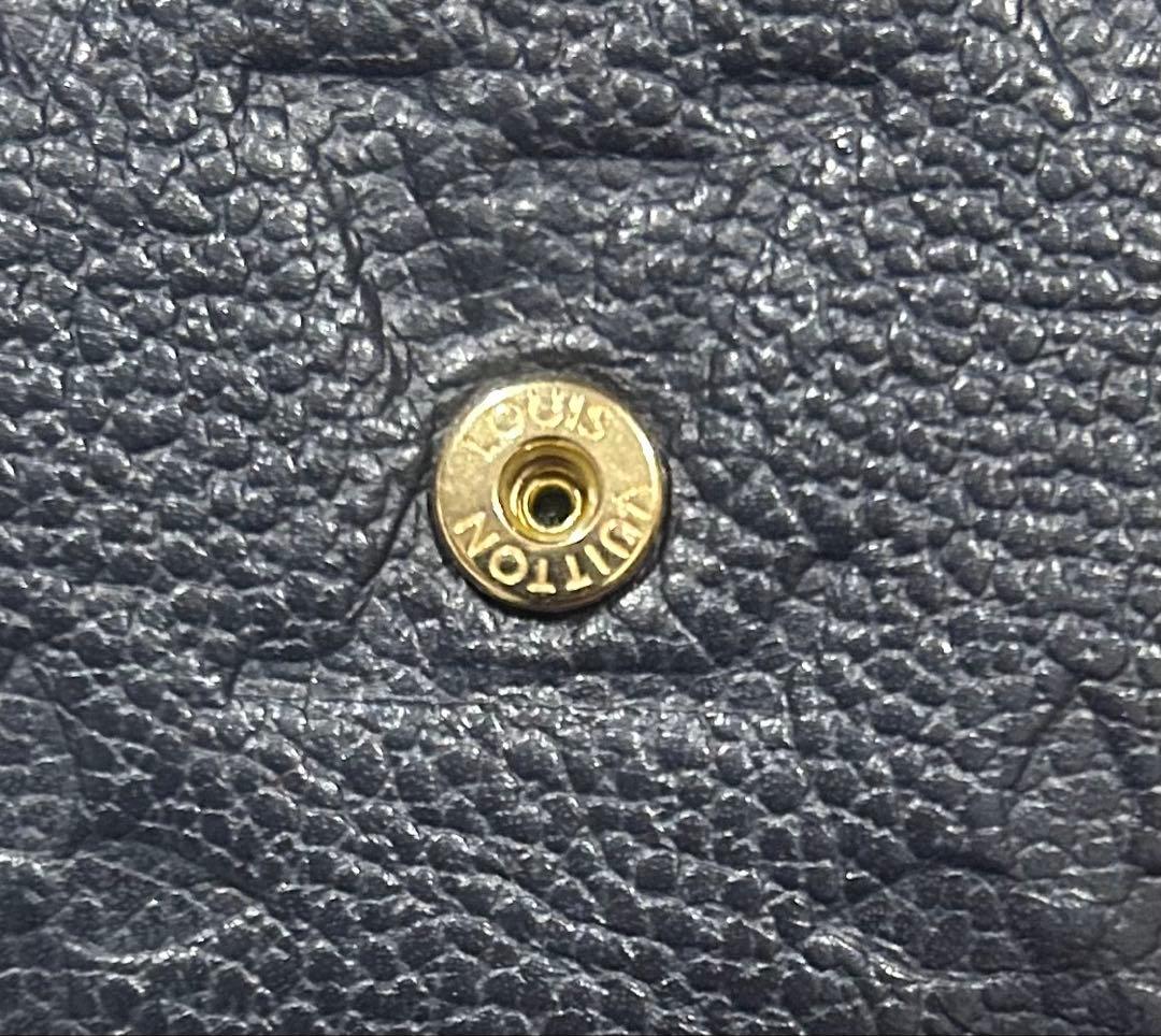 LOUIS VUITTON ネイビー 三つ折り財布