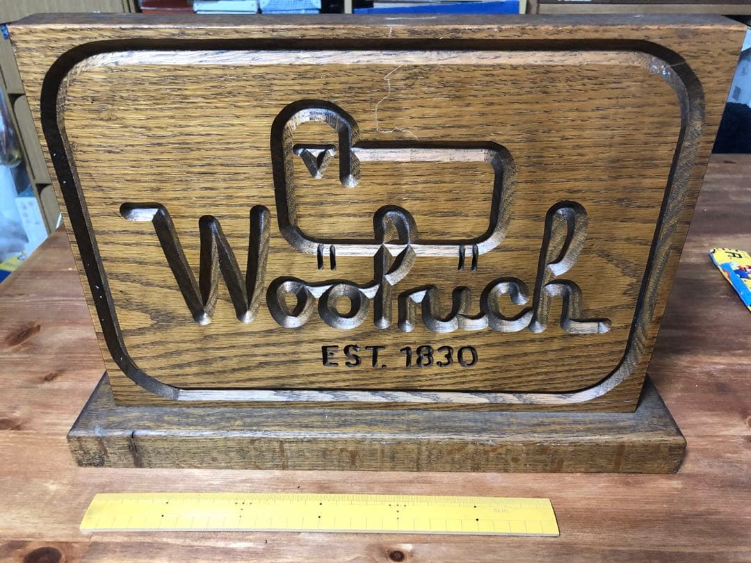 woolrich ウールリッチ　置物　看板　什器　　　vintage インテリア