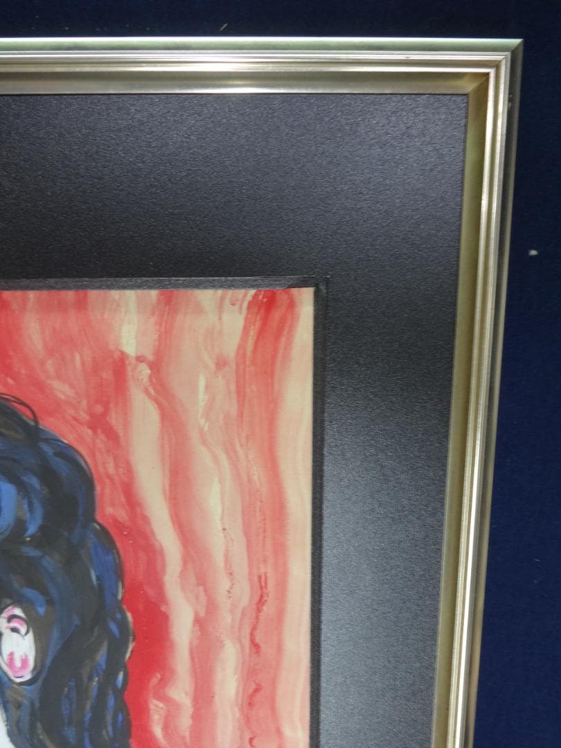 サ*バ様 棟方志功 弁天観音図 1973年頃 肉筆水彩画・紙本著色・大和絵・日本