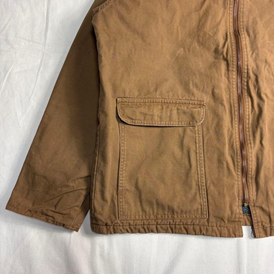 USA製ダンブルック ダックワークジャケット 企業ロゴ襟コーデュロイMキャメル
