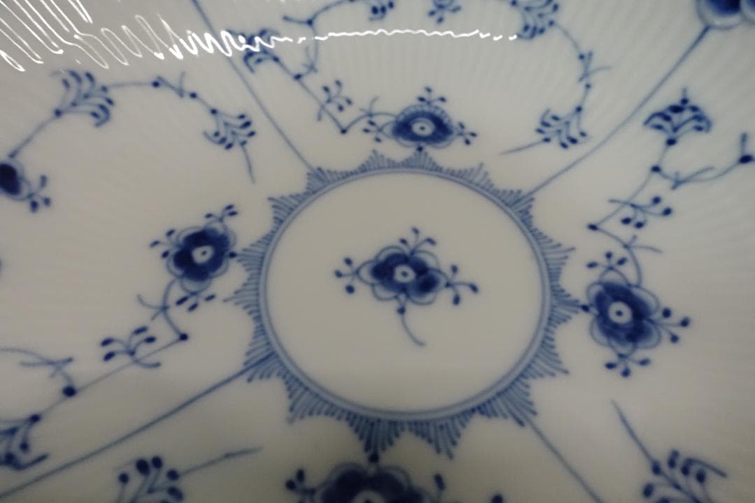 ロイヤルコペンハーゲン ブルーフルテッド フルレース サラダ ボウル