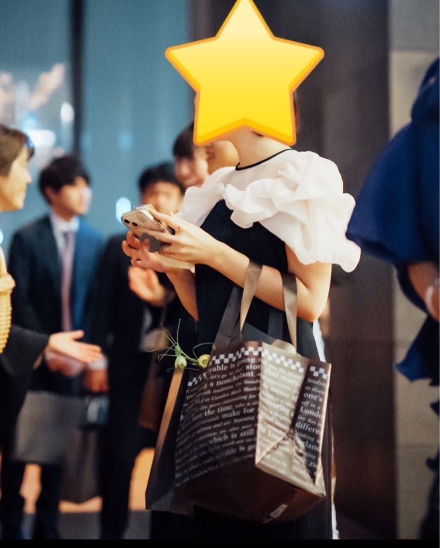 FRAY I.D⭐︎【着用画像有り】フリルスリーブコンビドレス【結婚式参列ドレス】