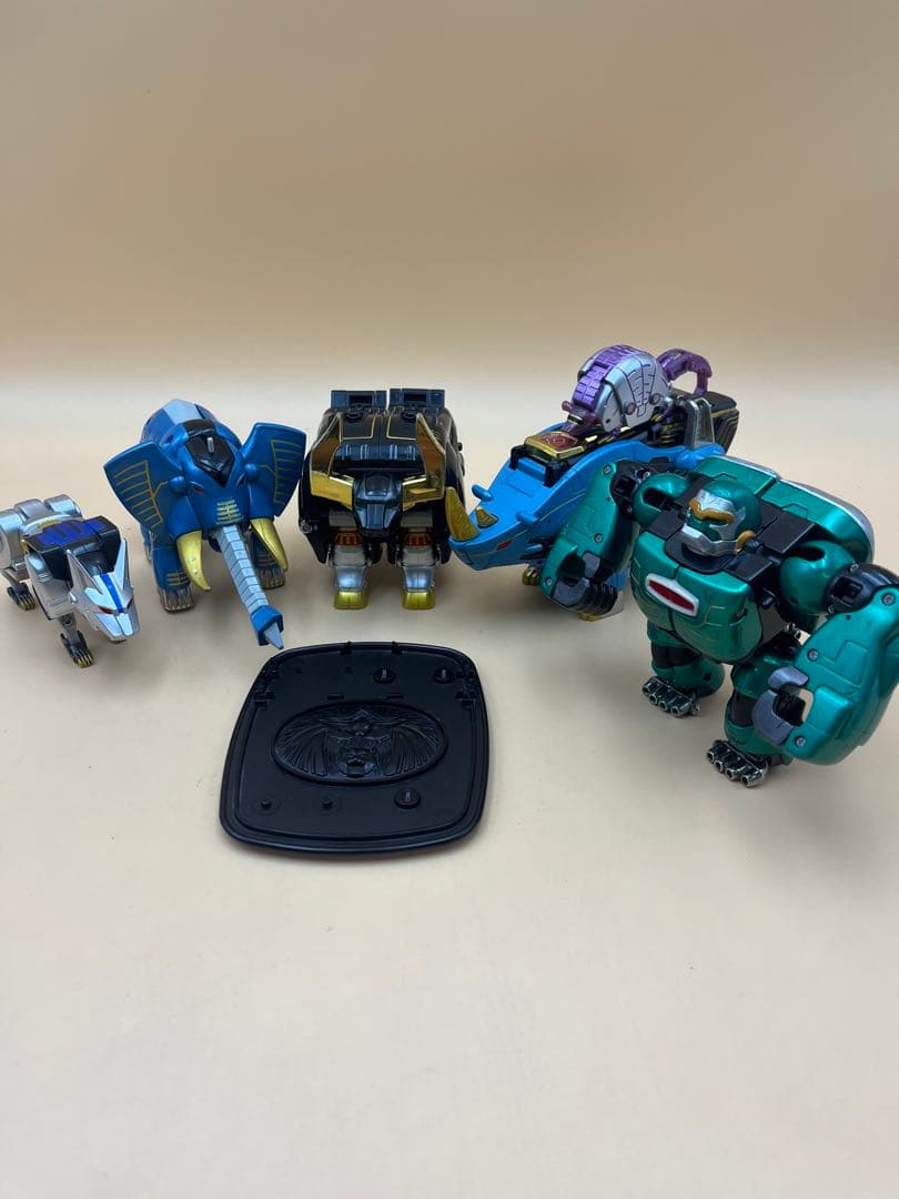 ガオレンジャー パワーアニマル　6体　台座　当時物　超合金