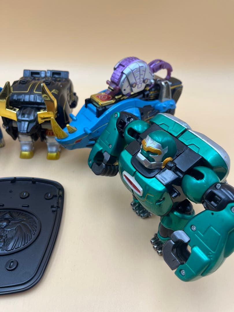 ガオレンジャー パワーアニマル　6体　台座　当時物　超合金