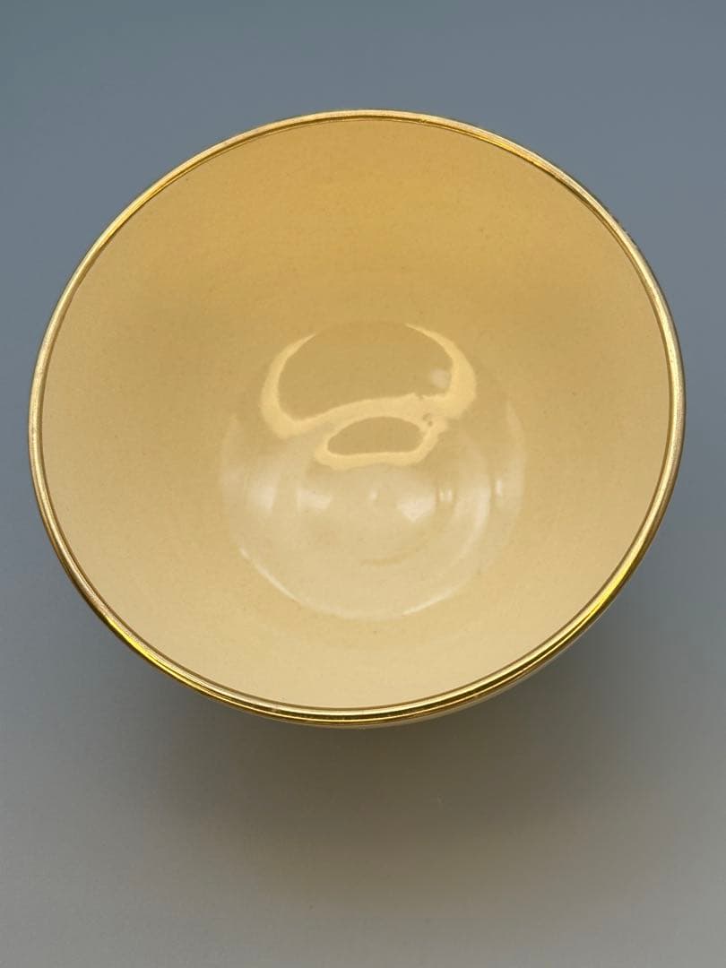 茶道具　茶碗　和田桐山　色絵梅茶碗