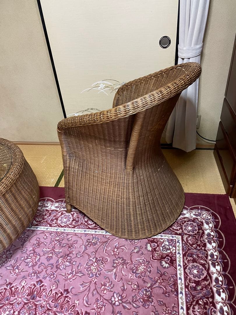 籐家具3点セット　※滋賀県引取り限定です。
