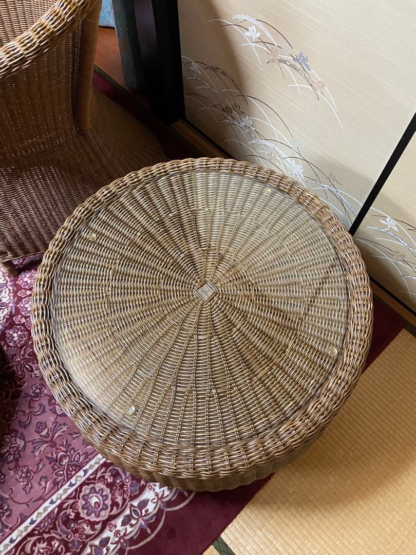 籐家具3点セット　※滋賀県引取り限定です。