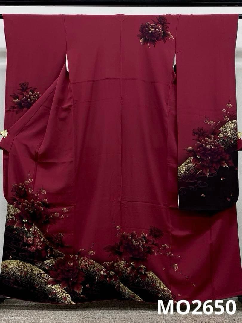 振袖 豪華 金彩 ふりぼかし 牡丹 身丈157cm