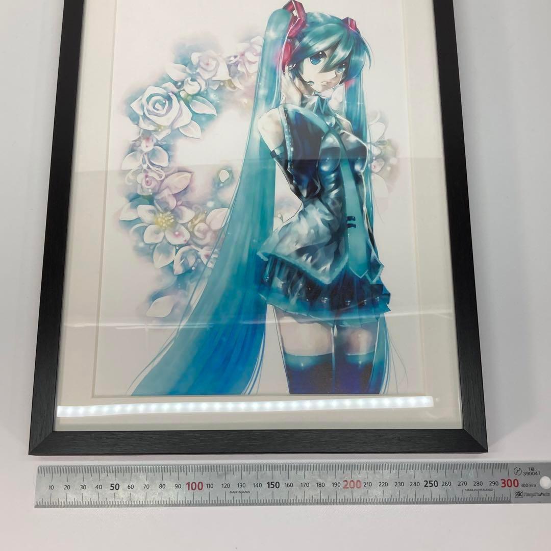 正規品 初音ミク 複製原画 ボカロ KEI ボーカロイド ポスター A4 額縁