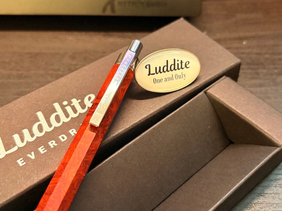 Luddite EverDraw エバードロー 花梨瘤 シャープペン　銘木