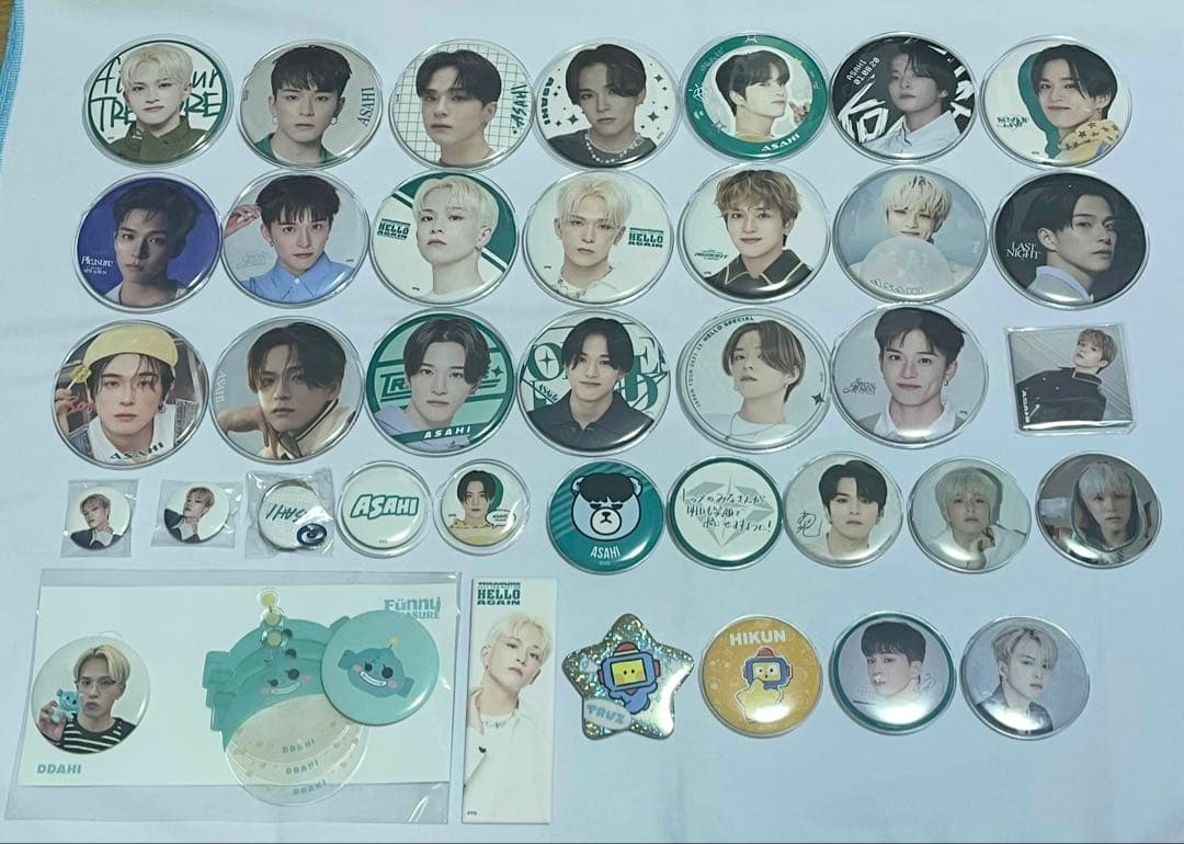 TREASURE アサヒ 缶バッジ セット まとめ売り