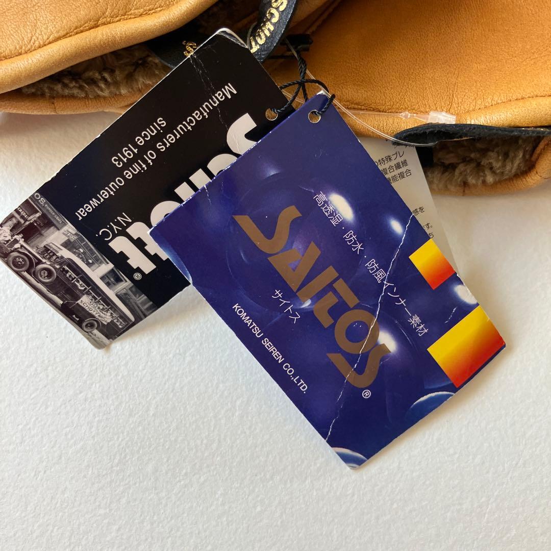 SCHOTT ショット ウィンター レザーグローブ LONG キャメル