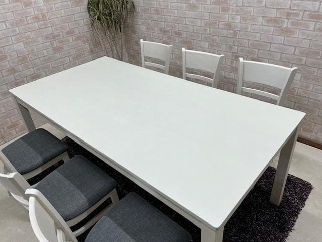 ダイニングテーブルセット　６人掛け　ホワイト　新品