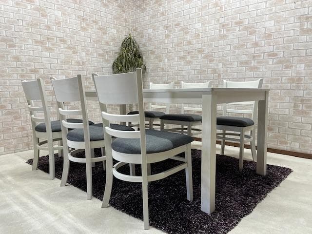 ダイニングテーブルセット　６人掛け　ホワイト　新品